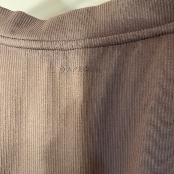 Danskin Taupe Lonsleeve Ribbed Jersey S - Picture 3 of 7